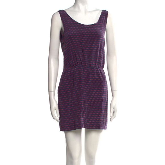 Marc by Marc Jacobs Navy Red Polka Dot Silk Shift Mini Dress Women’s Size 2 - Picture 7 of 9